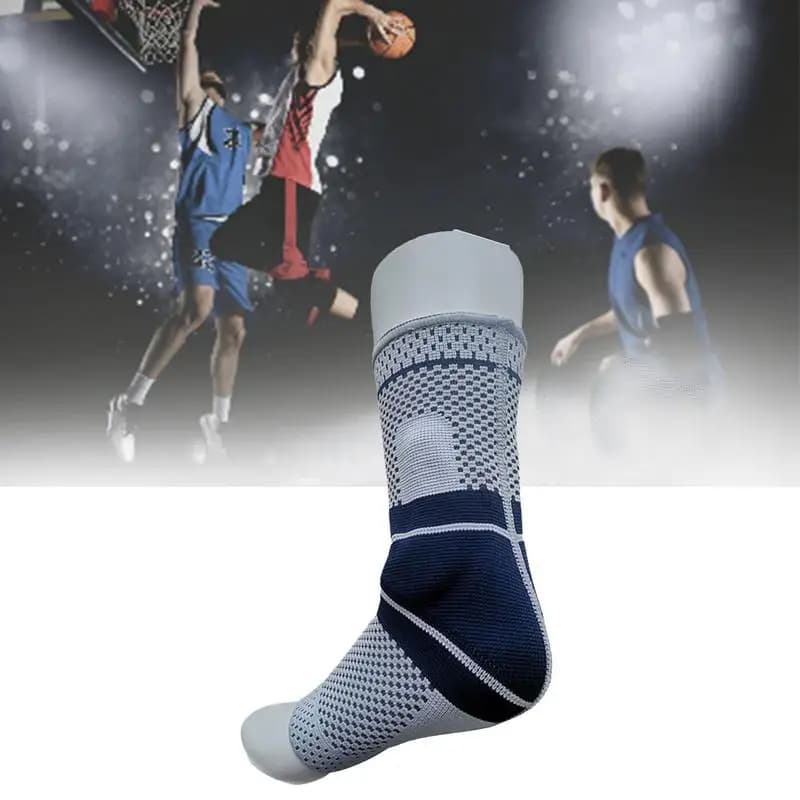 1PC Equipment Nylon Silicone elastico a pressione supporto per caviglia Brace Pads protezione per caviglia basket Soccer Strap benda sportiva