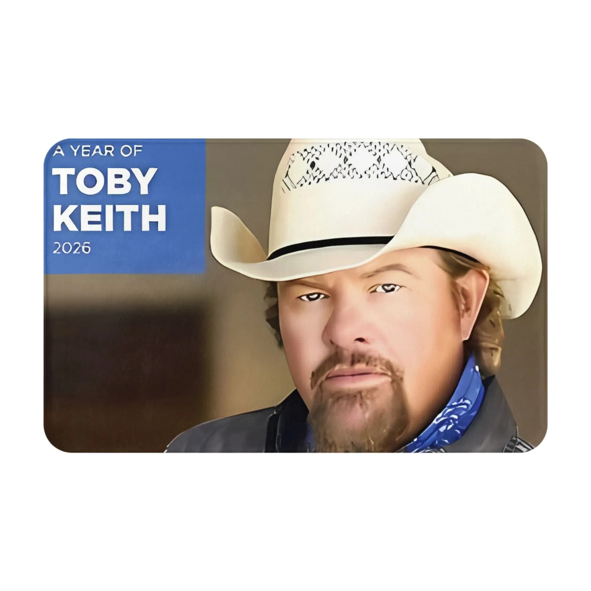 Toby Keith Covel Year Of 2026 Christmas Decorations Bath Mat Toby Keith Covel Doormat Kitchen Carpet Balcony Rug Home Decoration