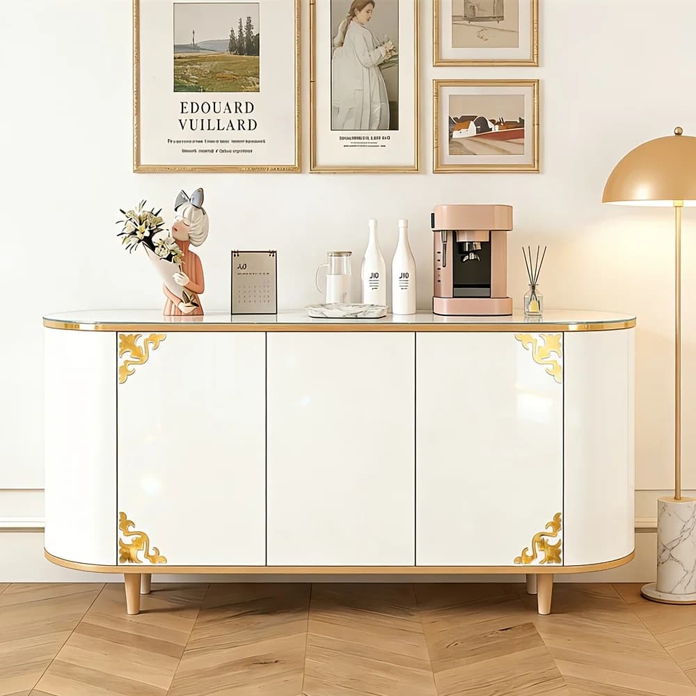 Smooth Outline Acrylic Mirror Sticker Self Stick Decor Cabinet Door Picture Frame Bedroom Bathroom Household Ornament Decor 4pcs