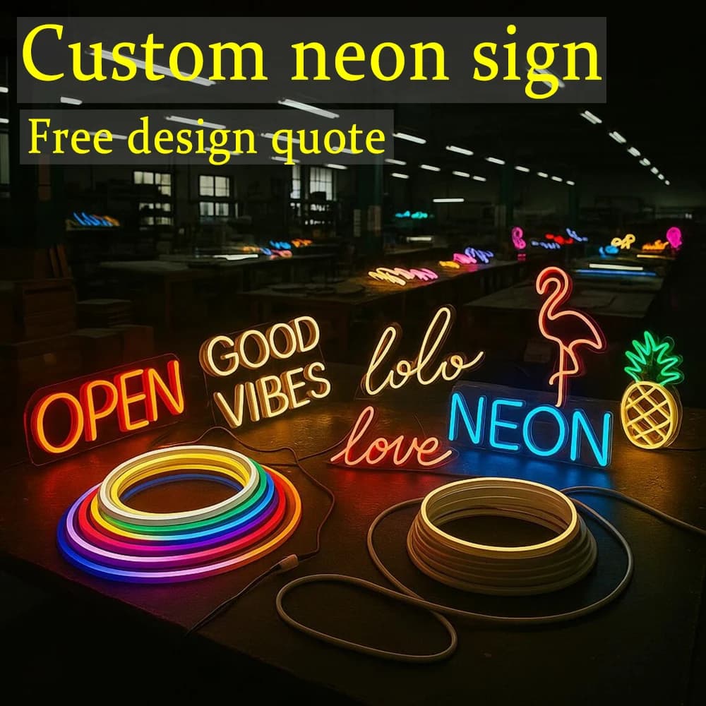 Insegna al Neon Personalizzata con Motivo UV Personalizzabile, Insegna Luminosa a LED per Negozi, Feste, Aziende, Attività Commerciali, Luce Notturna al Neon