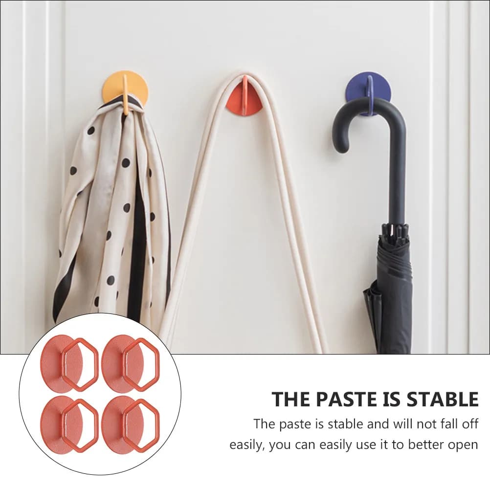 4 Pezzi Maniglia Rotonda Adesiva in Acciaio al Carbonio per Armadietti, Cucina, Bagno, Cassetti, Mobili Domestici, Ferramenta Decorativa, Nuova
