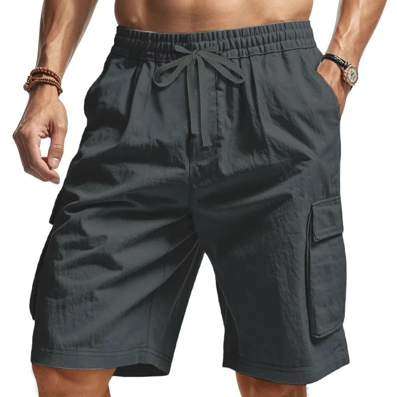 Nuovi Pantaloncini da Lavoro Estivi 2026 da Uomo, Tinta Unita, alla Moda, Multitasche, Leggeri e Traspiranti, Ideali per Sport all'Aperto e Tempo Libero, Pantaloni da Spiaggia