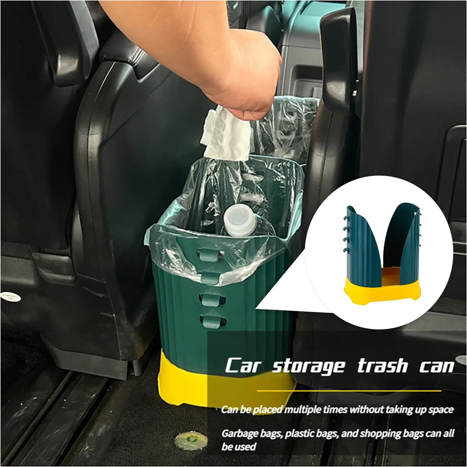 Car Trash Can Organizer Garbage Storage Car Waste Basket Automotive Supplies Large Capacity Bedroom Home Office Trash Can