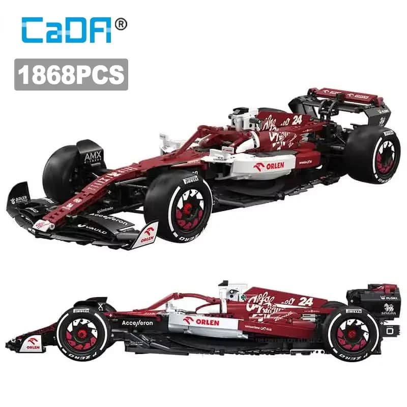 Technical Cada Drift Racing MOC F1 Champions Team C42 2022 Racing Car Building Blocks Sports Car Bricks Puzzle Toys Kids Gifts