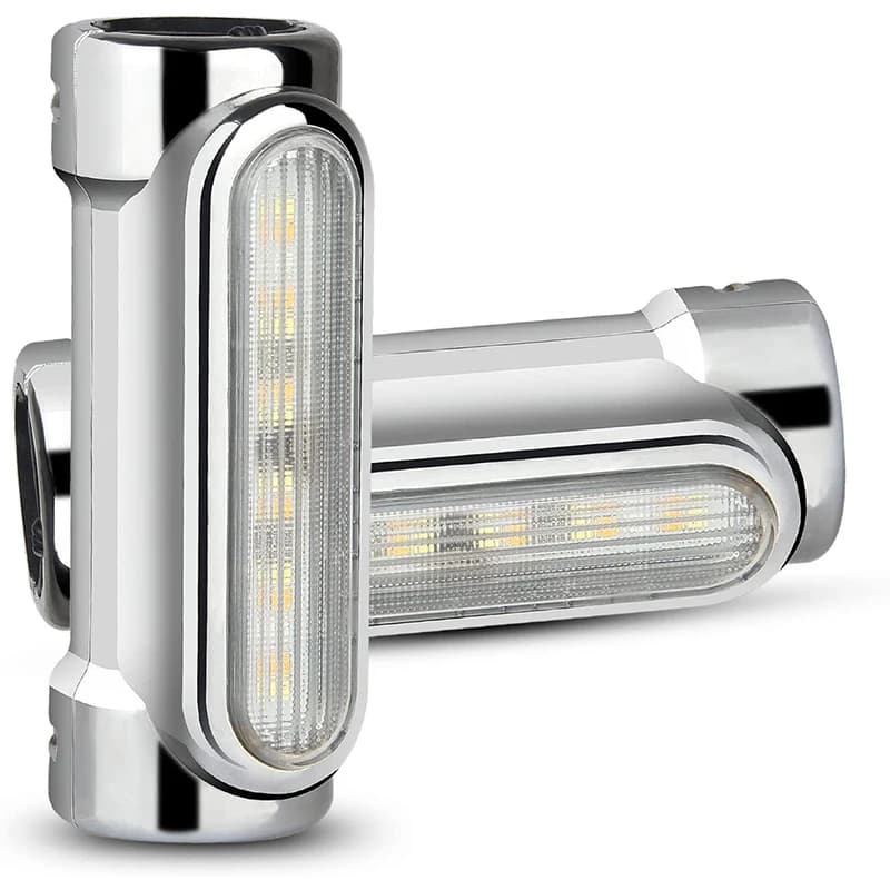 Motorway Bar Switchback Driving Light White DRL with turn Amber for Harley bike Touring Bikes Crash Bar