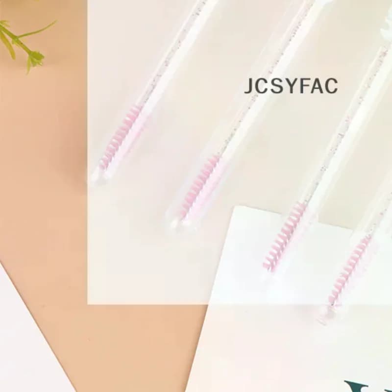 /JCS/Reusable Makeup Brushes Tube Eyelash Brush Mascara Brush Rabbit Eyelash Brush Tube 1Pc