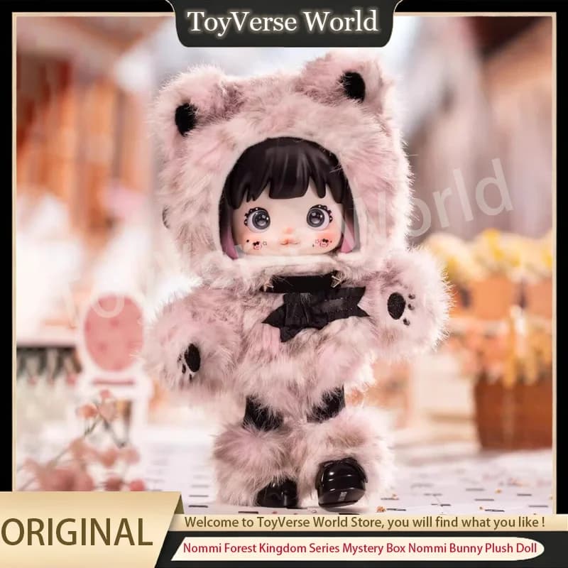 Nommi Blind Box Serie Forest Kingdom Mystery Box Peluche Nommi Bunny Articolato con Articolazioni Mobili Action Figure Regalo di Compleanno
