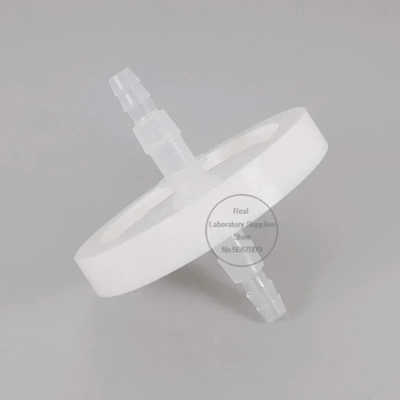 1/2/5/10pcs Lab 50mm/0.22um/Connect 0. 4mm filtro aria a membrana in PTFE per filtrazione di scambio di respirazione dell'aria