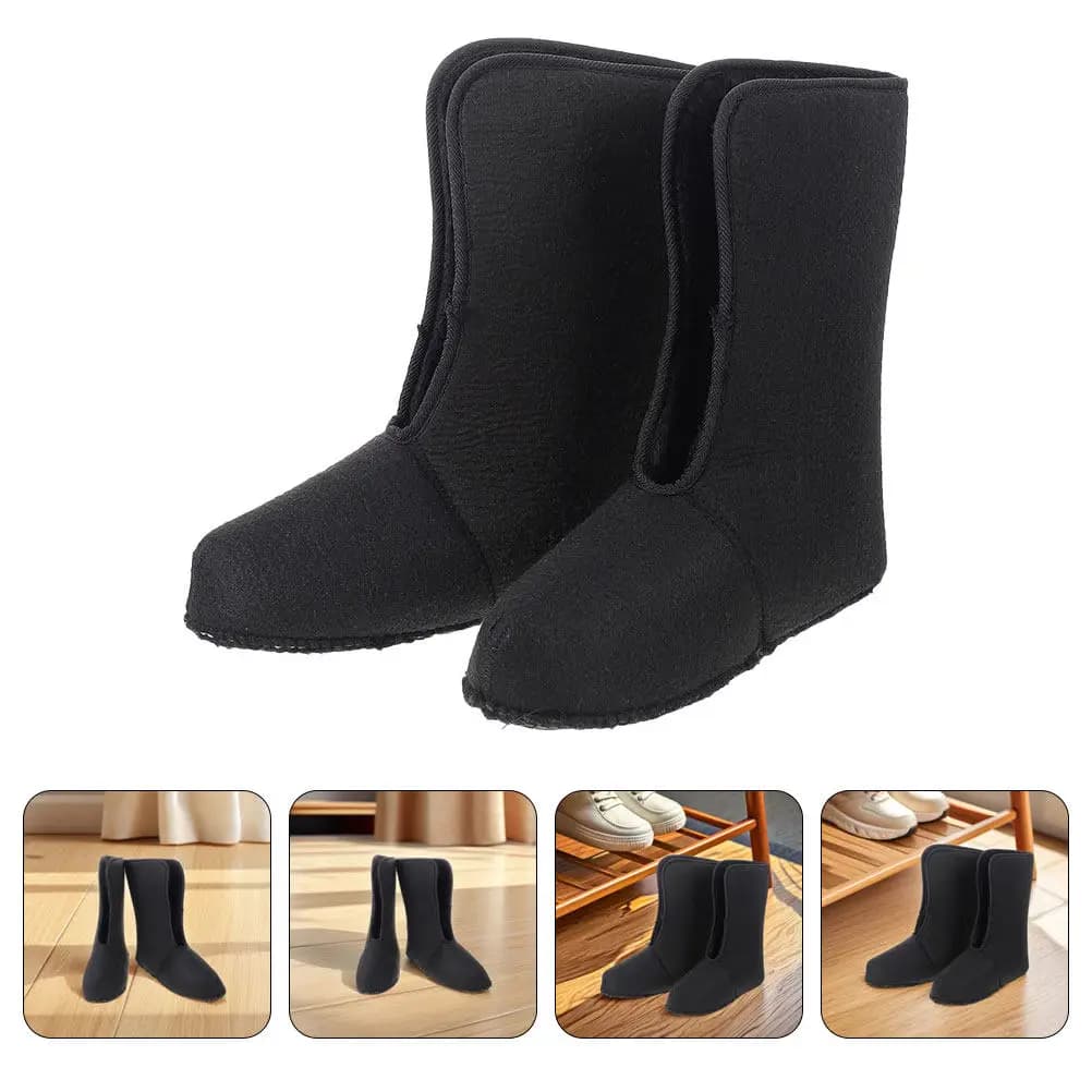 1Pair Soft Insulated Waterproof Snow Boot Liners for Men Warm Thick Replacement Liners Winter Hiking Fishing Size 46