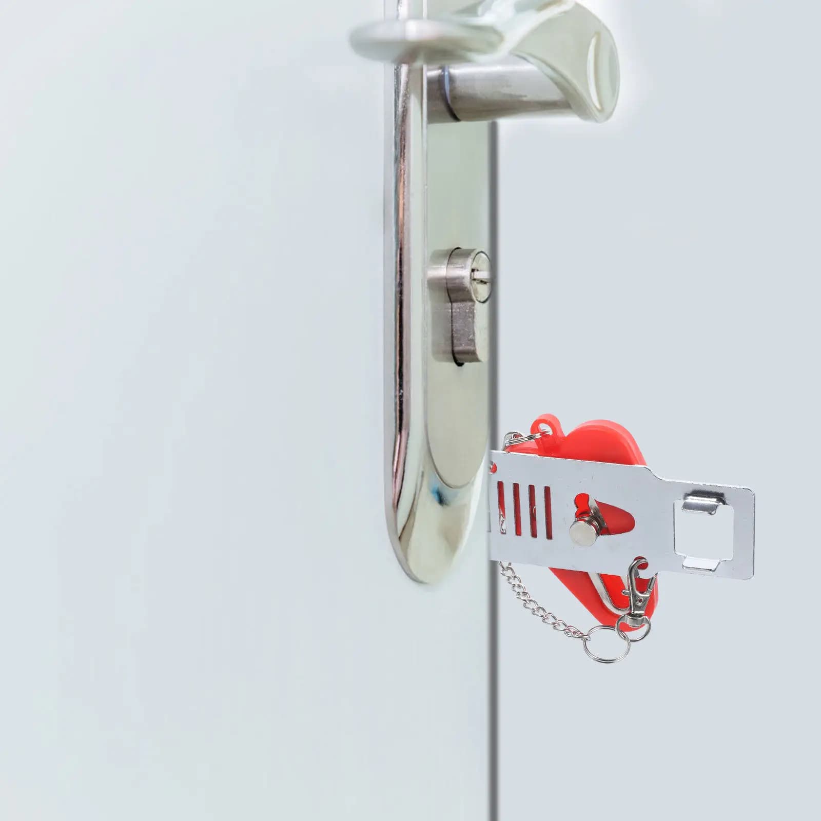Catena di Sicurezza Portatile per Porte, Dispositivo Antifurto per Casa, Hotel e Viaggi, Blocco di Sicurezza Portatile