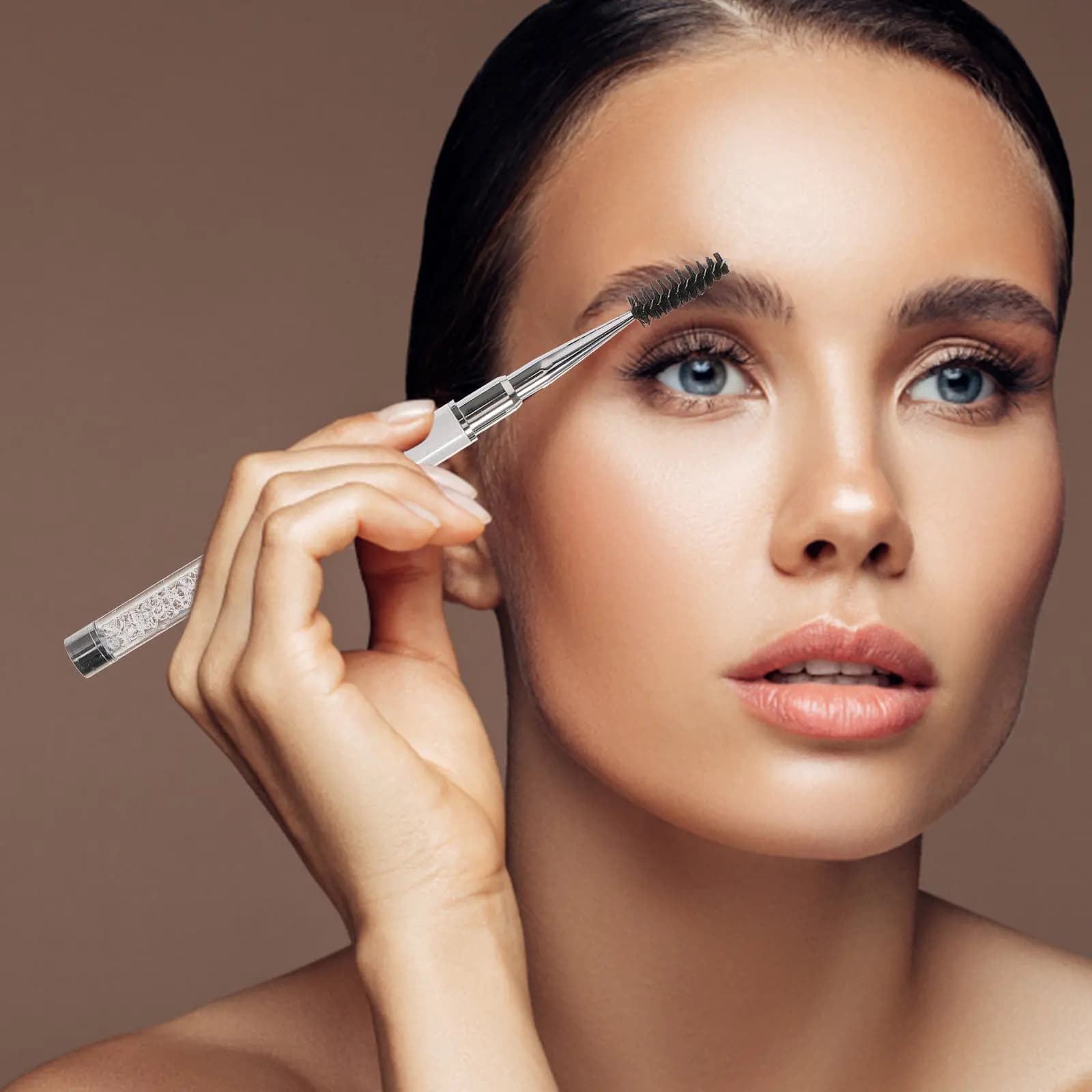 2Pcs Eyelash Brushes Reusable Lash Combs Lightweight Portable Professional Makeup Tools Mascara Brush Lash Wands