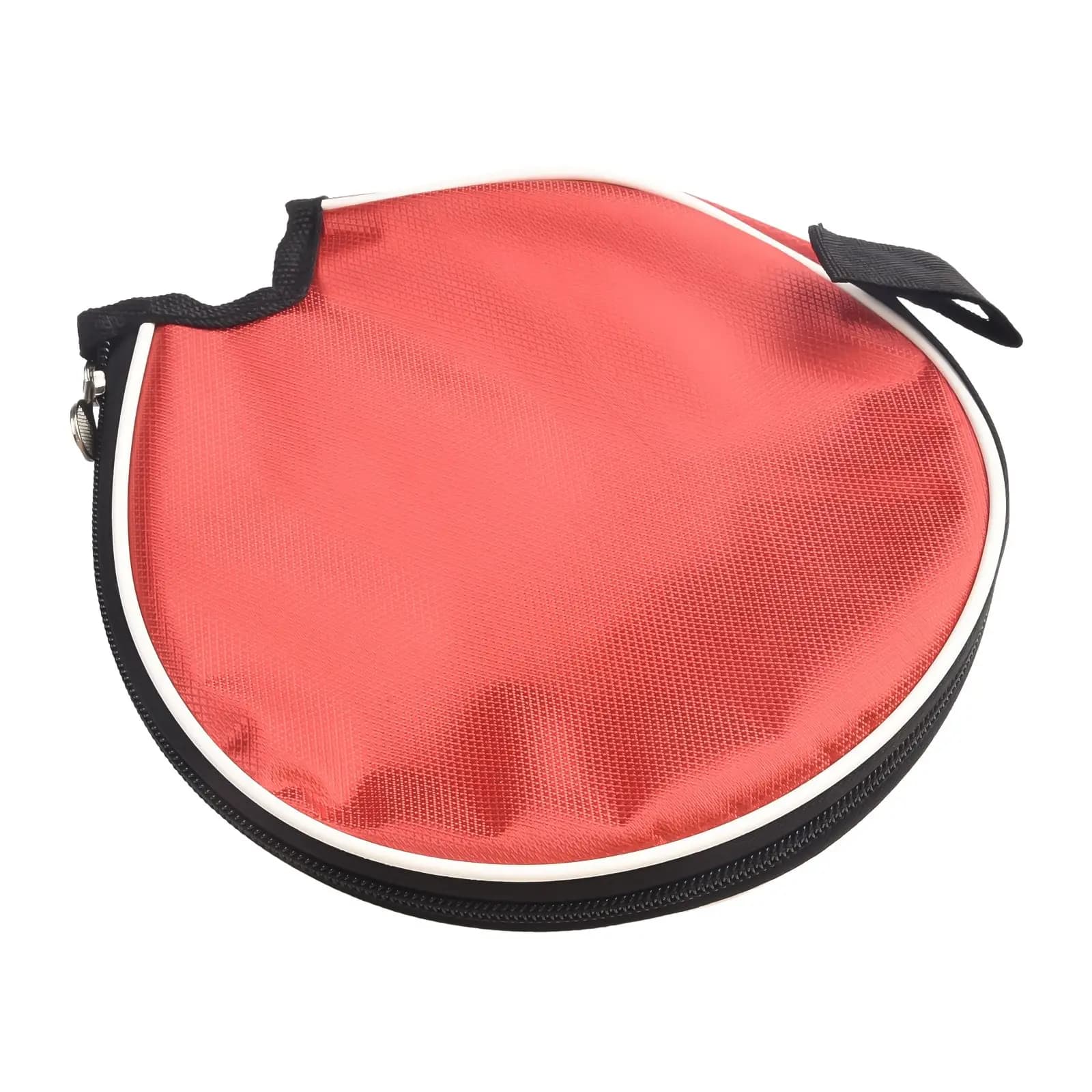 Table Tennis Racket Carry Bag with Hand Strap Protective Semicircle Paddle Case Lightweight Oxford Cloth Construction