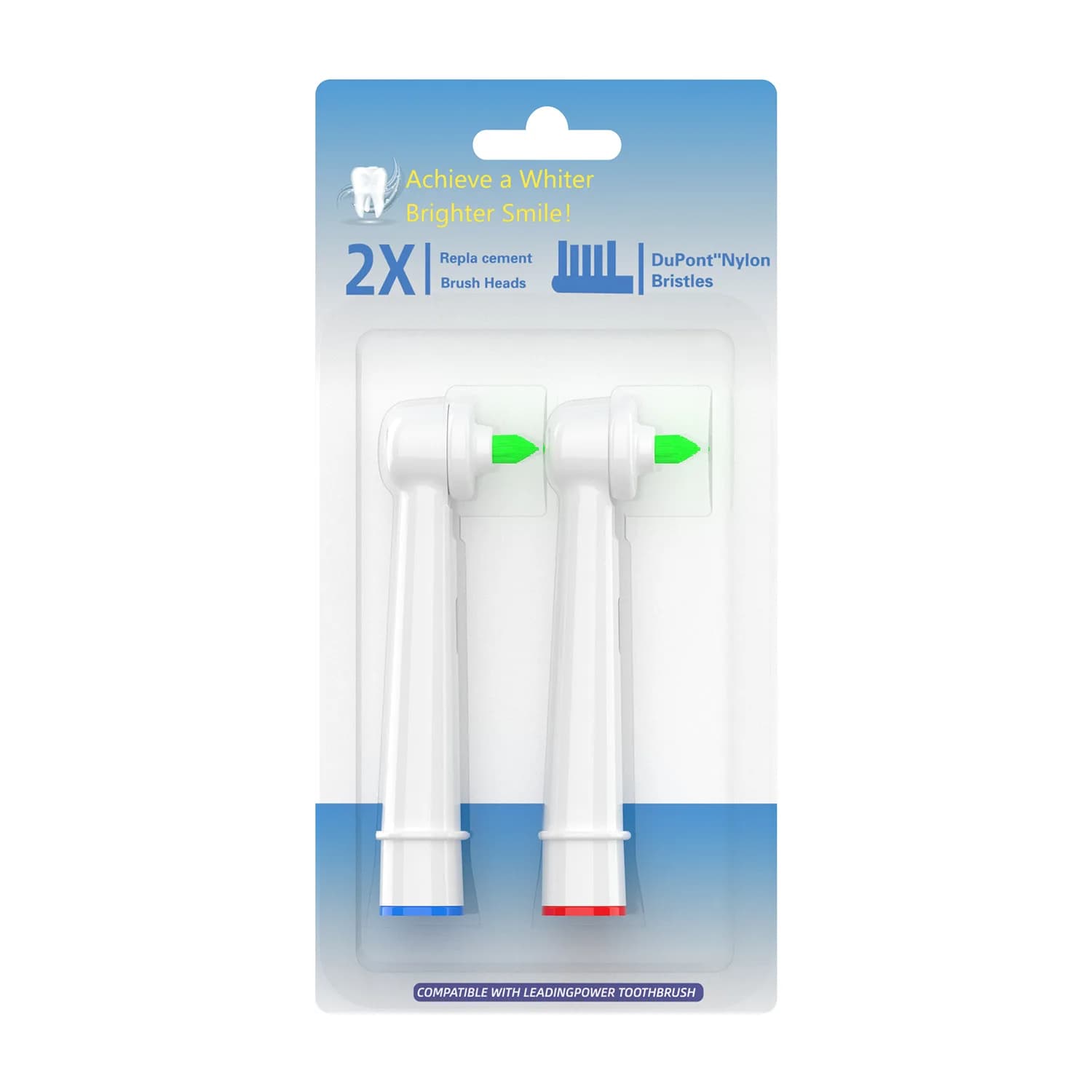 2 Pieces/Package Oral B Electric Toothbrush for Cleaning Orthodontic/Dentiere/Back-Denses