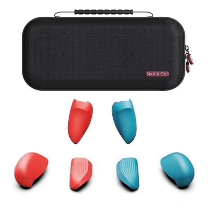 M5TD Gaming Handle Grip Case Protective Cover Shell for Console Regular Type with 6xReplacement Grips & Bag