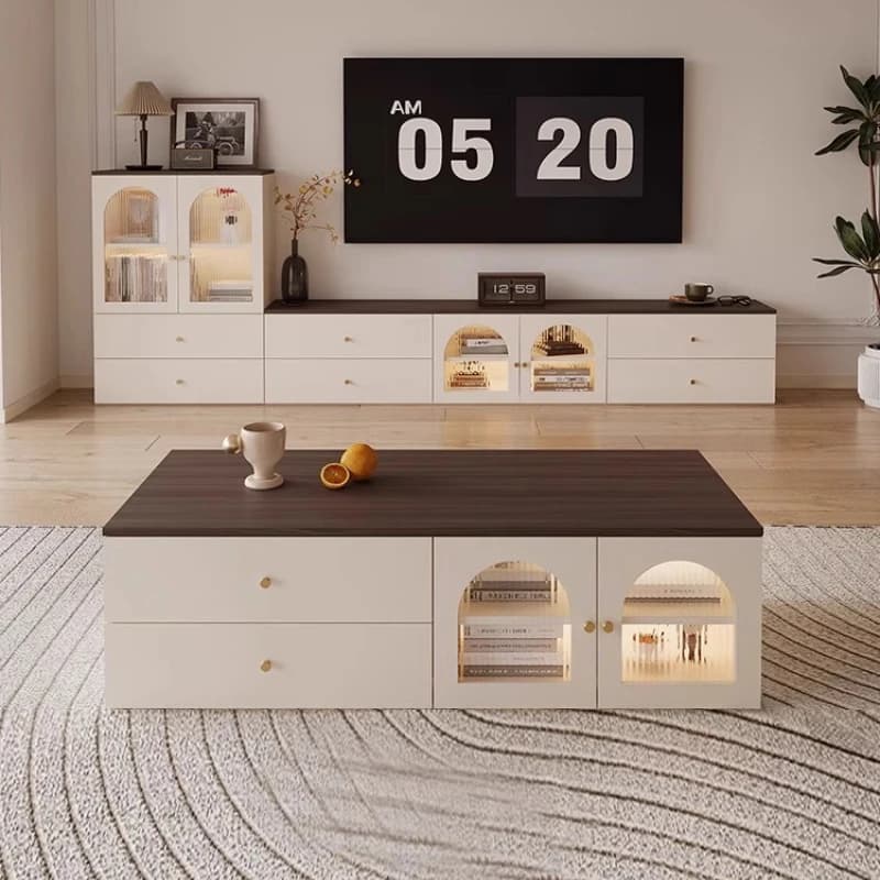 Maniglie verticali Porta TV Armadietto Organizzatore Cassetti Design Porta TV da pavimento Nordic White Muebles Para El Hogar Accessori per la casa