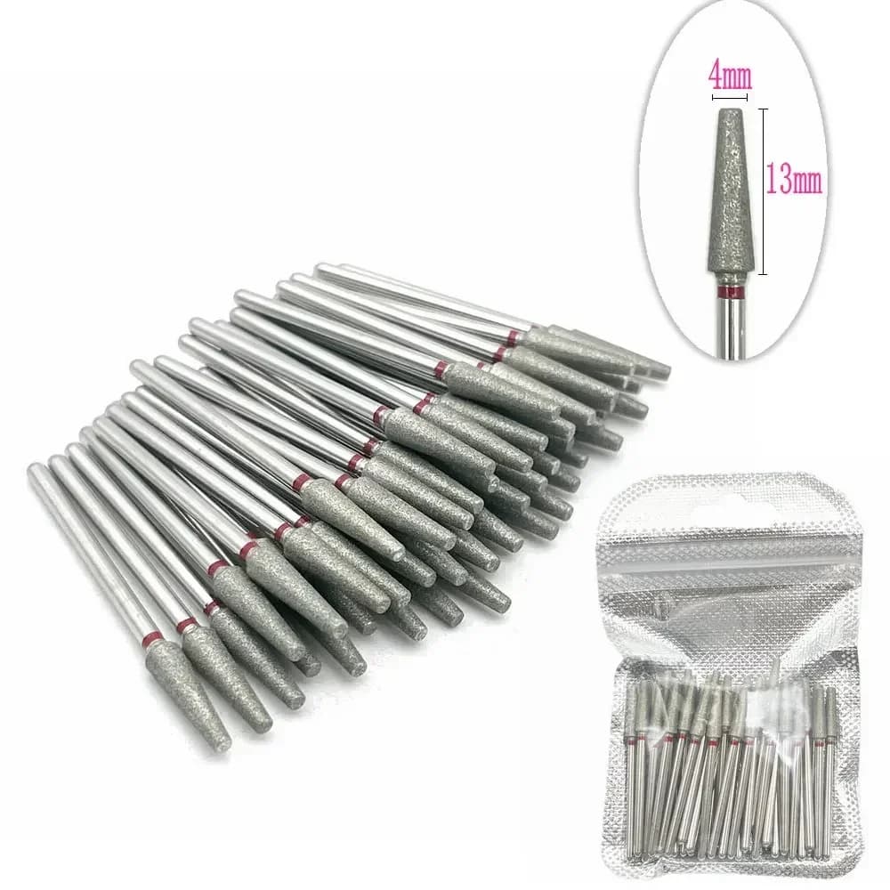 50pc diamante trapano per unghie set di punte per pulizia cuticola fresa per manicure punte elettriche accessori strumento per rimuovere la pelle morta
