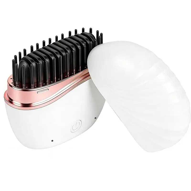 diPASSIONE diMini wireless smoothing comb, rechargeable portable hair styler with 3 temperature settings for quick touches