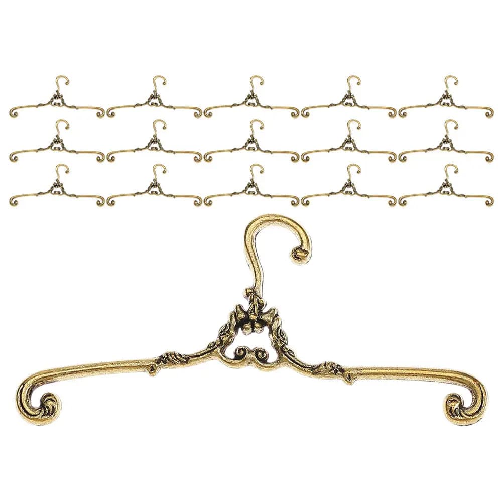 30Pcs Mini Clothes Hangers Metal Display Storage Tiny Garments Hangers Crafts Projects Decorative Clothes Rack