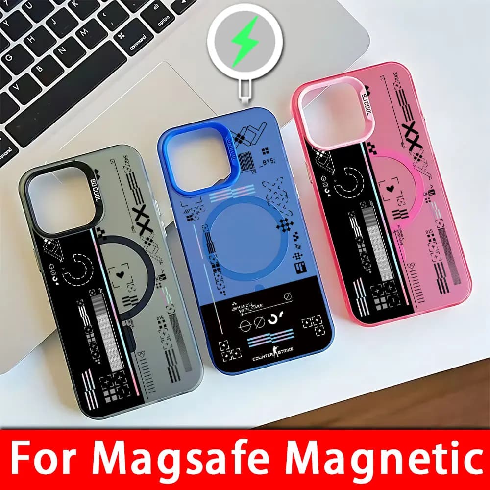 Gioco di moda classico CS Clear GO Magsafe Custodia magnetica per Samsung S25 S24 S23 S22 S21 S20 FE Plus Ultra 5G Custodia morbida placcata