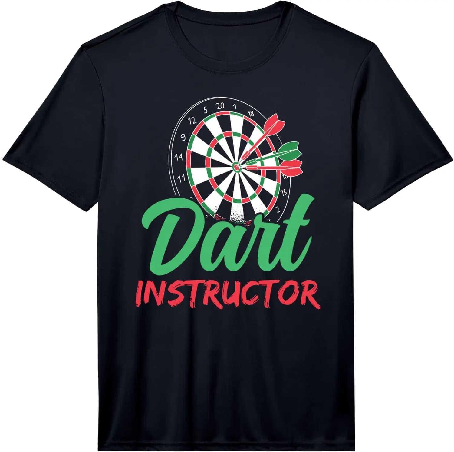 Dart Instructor Player Hobby Darts Cute Performance T-Shirt 100% Cotton T-Shirt: Soft, Quick-Drying, Versatile, Unisex Short-Sleeve Top for Sports and Casual Wear