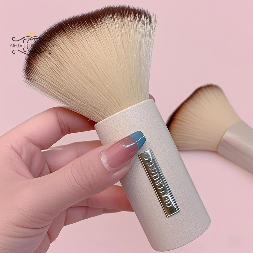 Spazzola rotonda per polvere per unghie Spazzole per polvere per unghie di grandi dimensioni Strumento per la pulizia della polvere per smalto gel UV acrilico Accessori per manicure