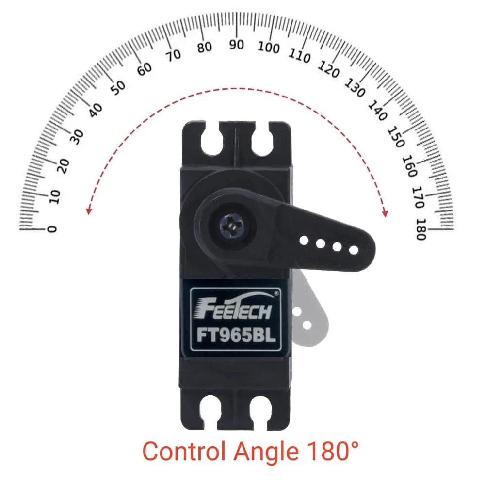 2024 Cina Fornitore Feetech Brushless FT965BL 60KG 180 gradi Servo per RC Aereo ed Elicottero E AUTO E Barca/Rc Hobby Parti di Giocattoli