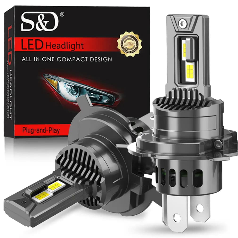 30000LM Canbus H4 Lampadine per fari a LED 9003 HB2 lampada Abbagliante e anabbagliante Luce per auto Turbo Lampada a diodi a LED Auto 6500K 12V
