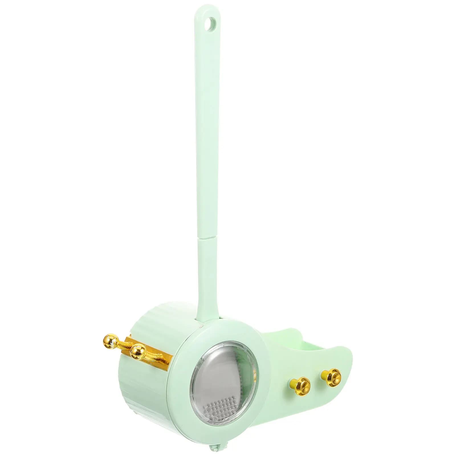 Set Spazzola per WC con Supporto, Manico Lungo, Setole in Silicone Resistenti, Spazzola per Pulizia del Bagno, Accessorio Sanitario per la Casa