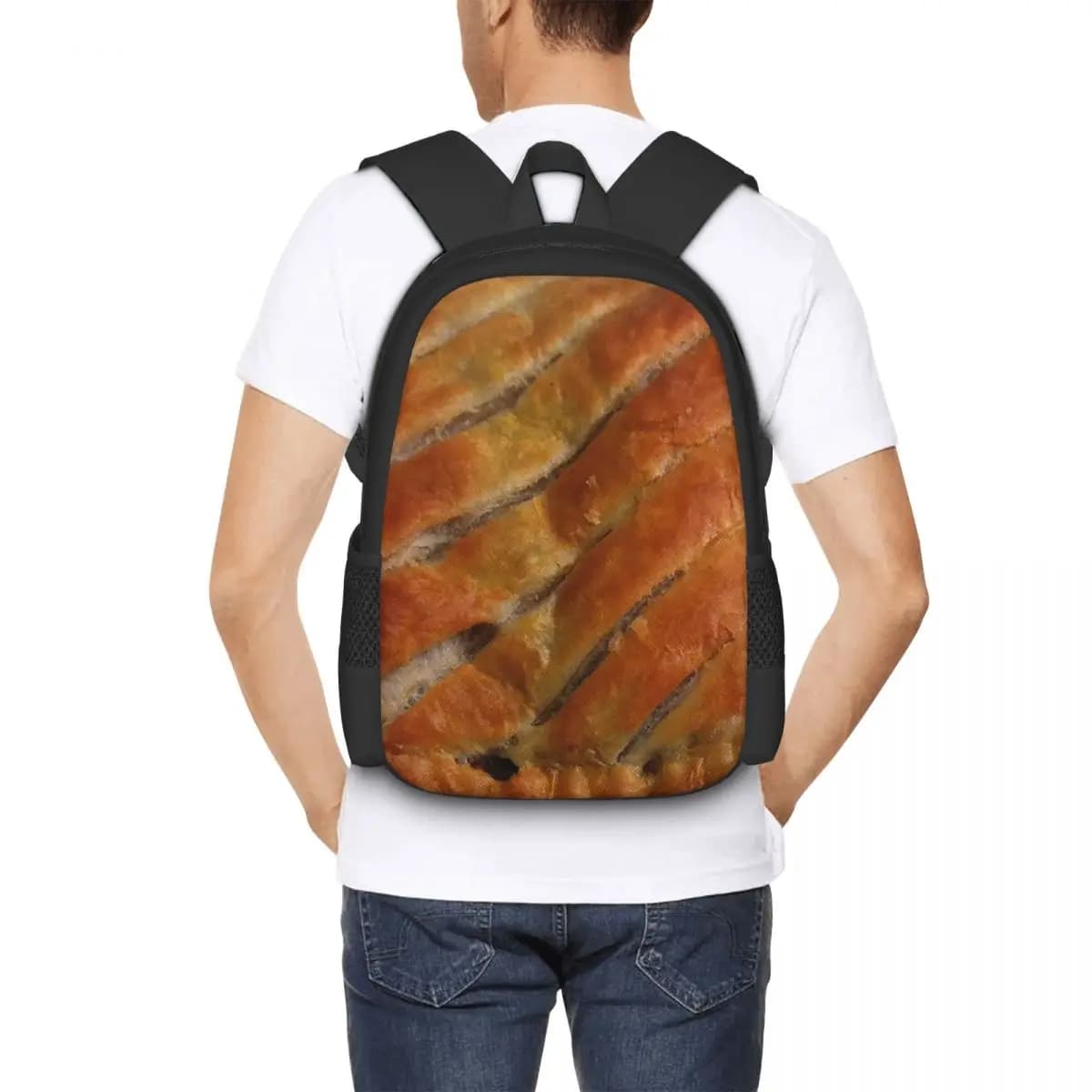 Zaino Greggs Steak Bake per studenti, borsa da scuola, zaino da viaggio per escursioni, per ragazzi e ragazze, borsa a tracolla alla moda