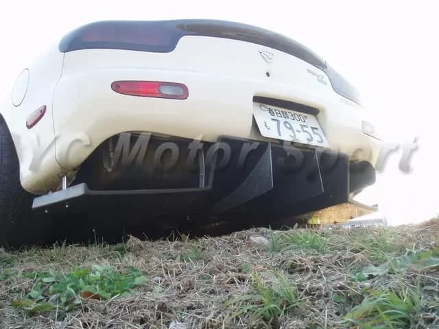 Car Accessories FRP Fiber Glass GK Style Rear Diffuser with Fitting Kit Fit For 1992-1997 RX7 FD3S Rear Diffuser