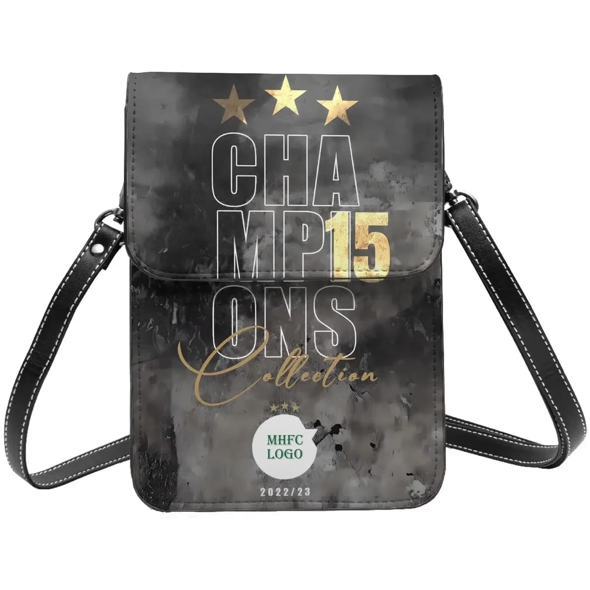 Maccabi MHFC Haifa Green Apes Shoulder bag Cell phone bag Shoulder bag Mobile phone bag Adjustable shoulder strap