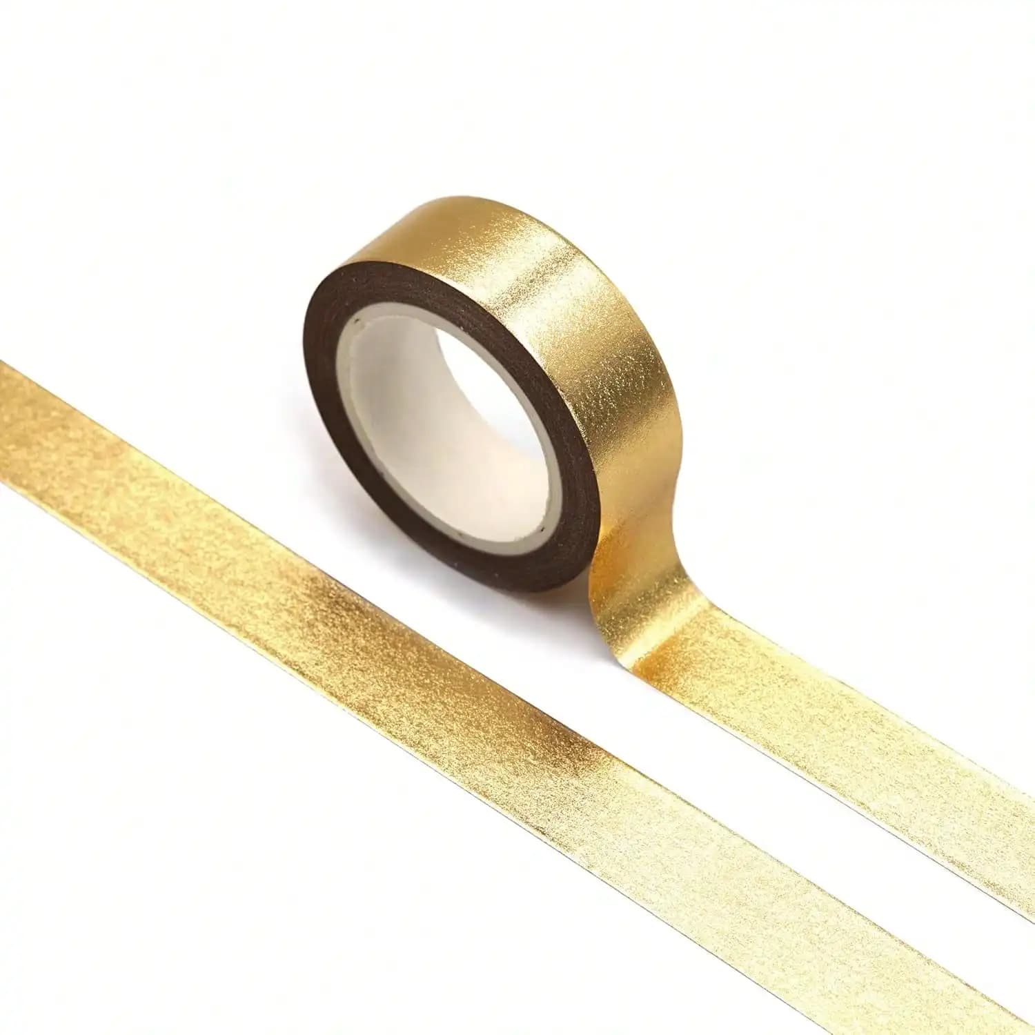 Gold Washi Tape For Wall Decor Decorative Tape Crafts Washy-Tape Mirror Tape Gold Strips Metallic Washi Tape Self Adhesive Masking Tape 0.59in X33FT
