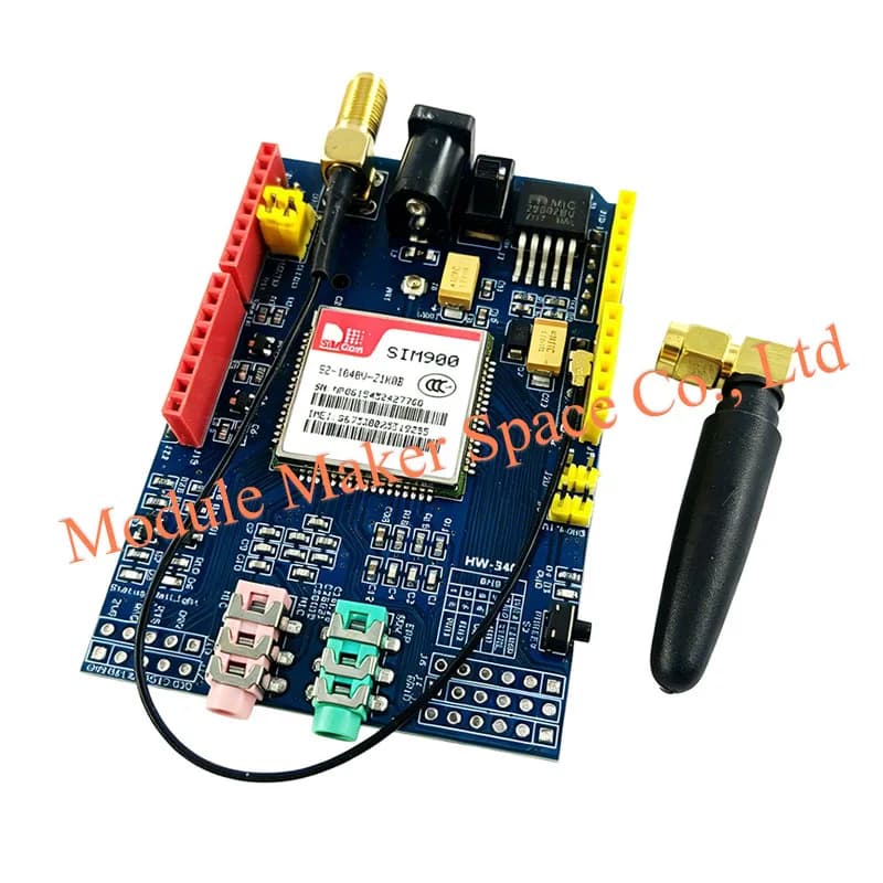 SIM900 GSM GPRS shield expansion card for Arduino, quad-band module with antenna