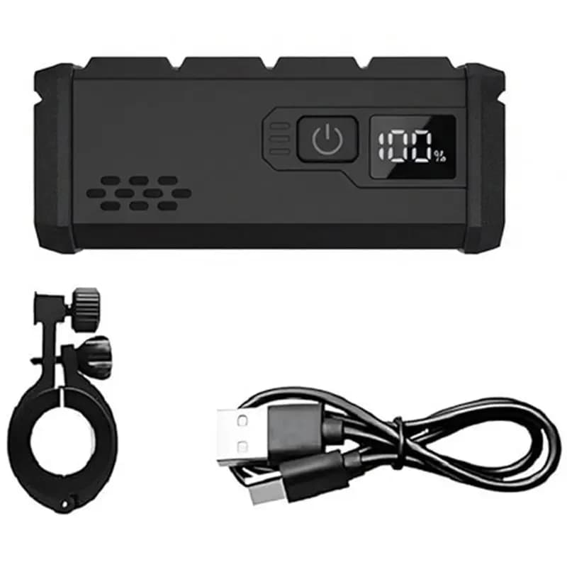HOES-MTB Road Cycling 2000 Lumen Bicycle Light Front 2000Mah Waterproof USB Rechargeable Bike Headlight LED Flashlight