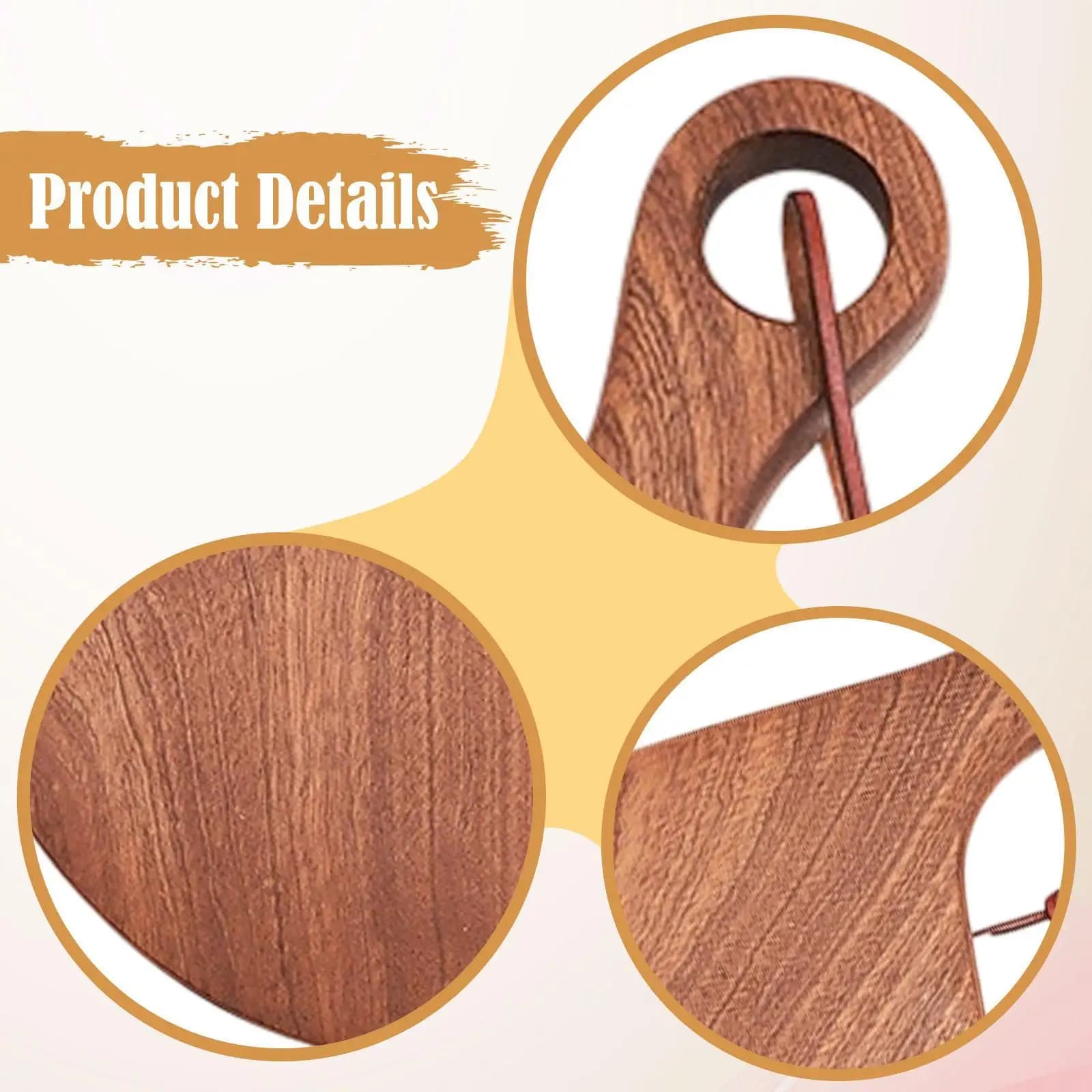 Tagliere in Legno Resistente per Pizza, Carne, Bistecche, Pane e Salumi - Ideale per la Cucina