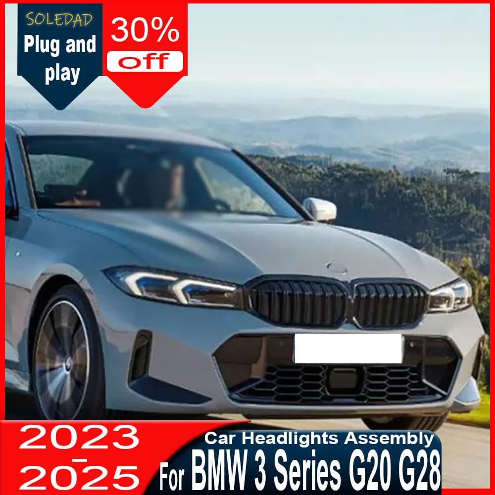Fari anteriori per BMW G20 G28 2022 2023 2024 320i Serie 3, faro a LED laser, luce diurna a LED, indicatori di direzione, accessori auto