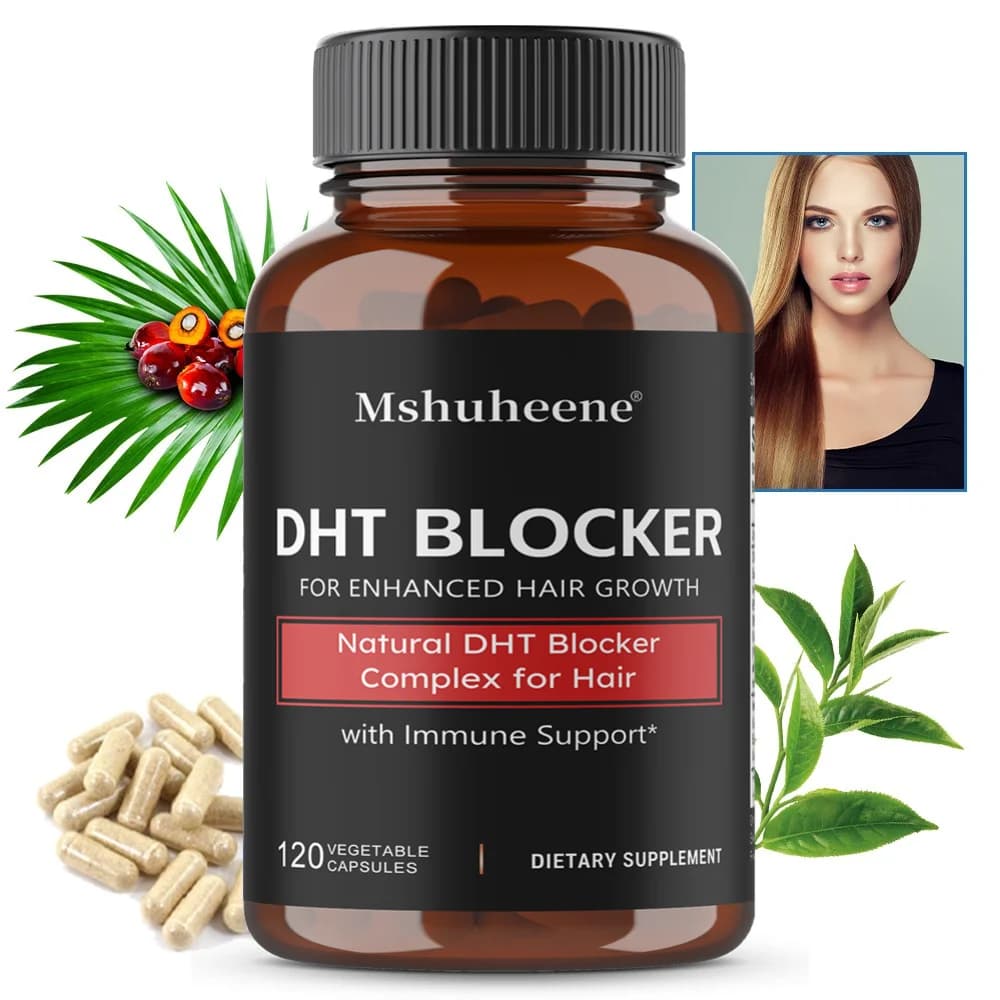 Complesso di Saw Palmetto e Biotina, Integratore per il Supporto della DHT, Aiuta a Mantenere Capelli Sani, Forza e Volume, Benessere del Cuoio Capelluto e dei Capelli