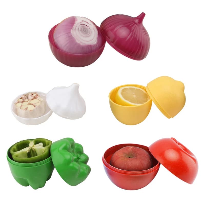 Cipolla aglio pomodori limone pepe verde conservazione fresca scatola per alimenti da cucina organizzatore creativo contenitori per verdure Crisper