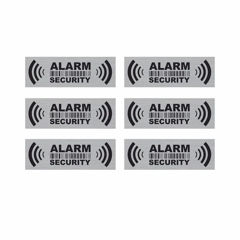 Surveillance Security Alarm Warning Sticker Waterproof Vinyl Decal for Window Door Home Safety Protection Sign Label
