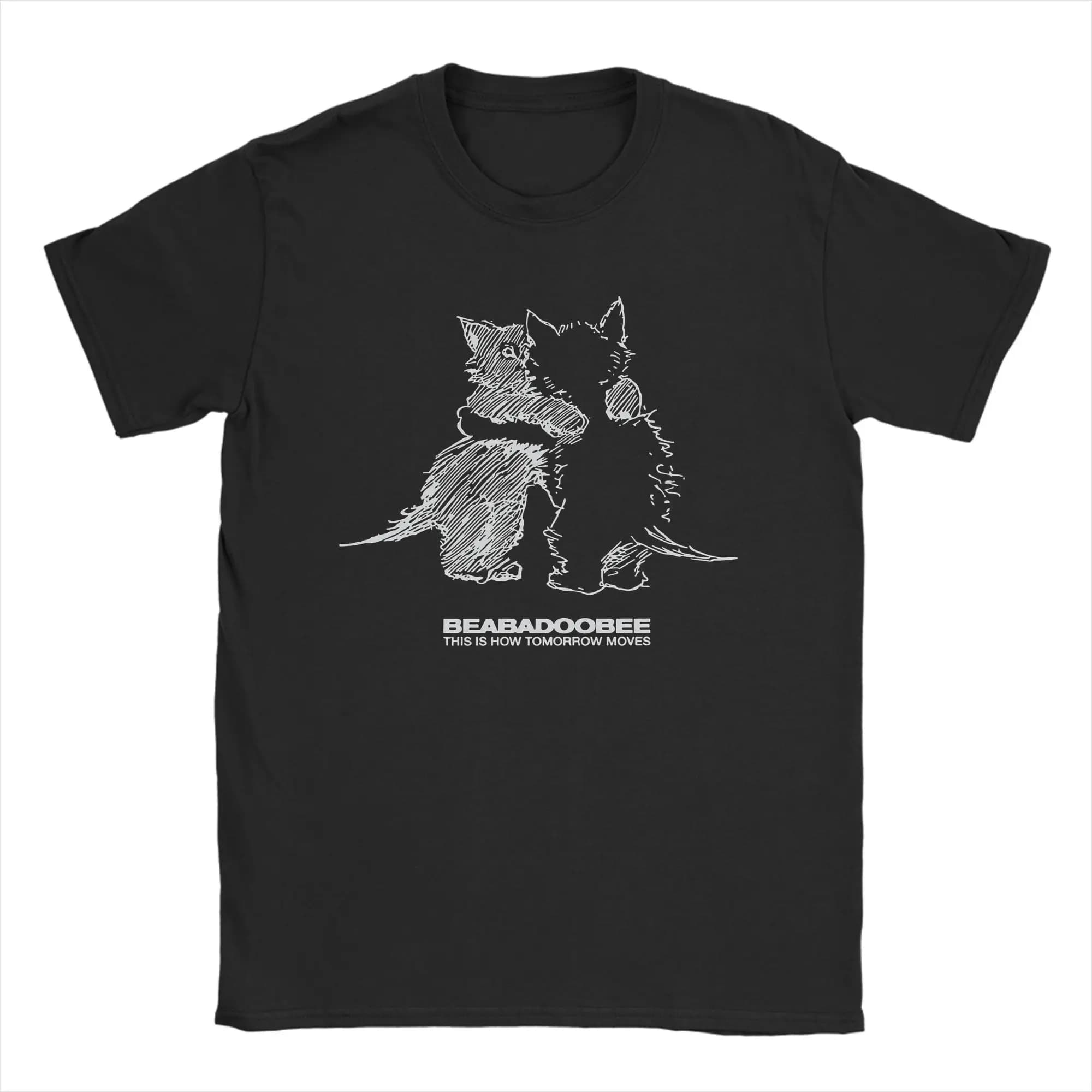 Beabadoobee Cat Kiss T Shirt for Men Cotton Novelty T-Shirts O Neck Tees Short Sleeve Tops Big Size