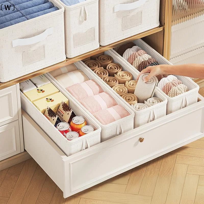 〔W〕Drawer Organizer Underwear Socks Storage Box Panties Storage Boxes Clothes Organizer Cabinets Drawers Bedroom Wardrobe Case