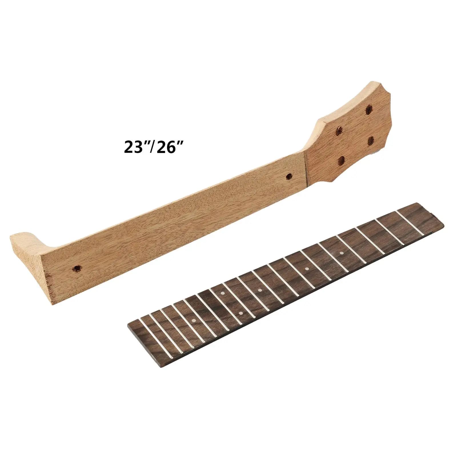 Ukulele Neck Fretboard, DIY Ukulele Fingerboard Replacement for Ukulele Instrument DIY Luthier