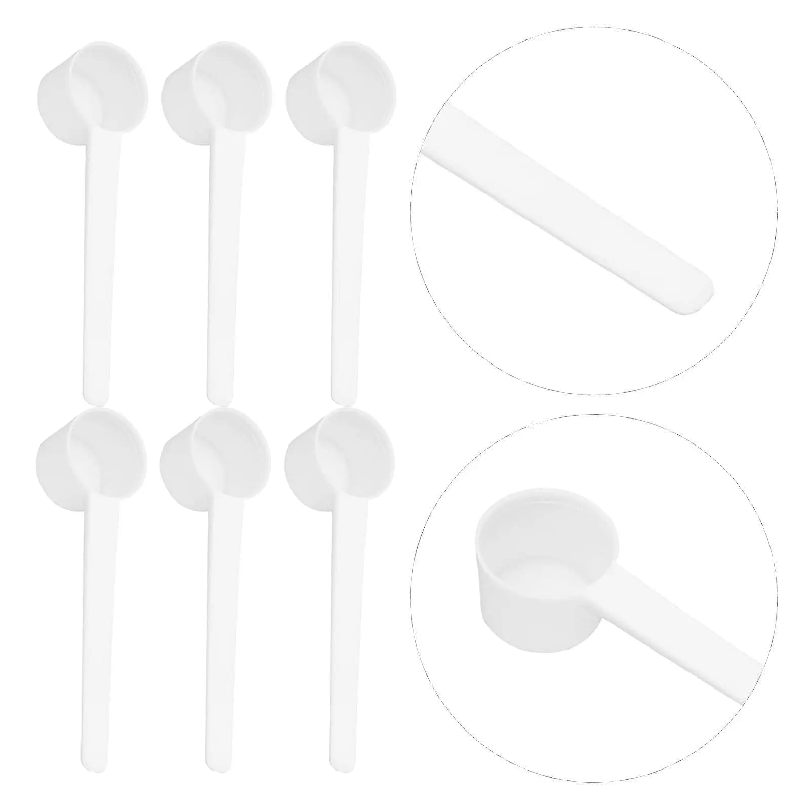 50Pcs Measuring Scoop for Newborn Milk Powder Coffee Powder Salt Sugar Starch Protein Dry Ingredients Flat Bottom Accurate