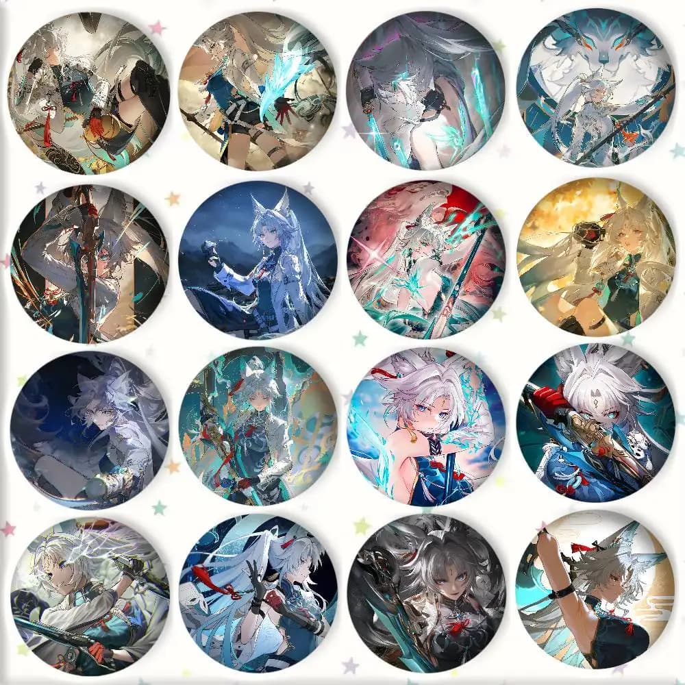 Hot Game Honkai Star Rail Anime Feixiao Badge Round Art Brooch Clothes Backpack Accessories Lapelnd Laserh