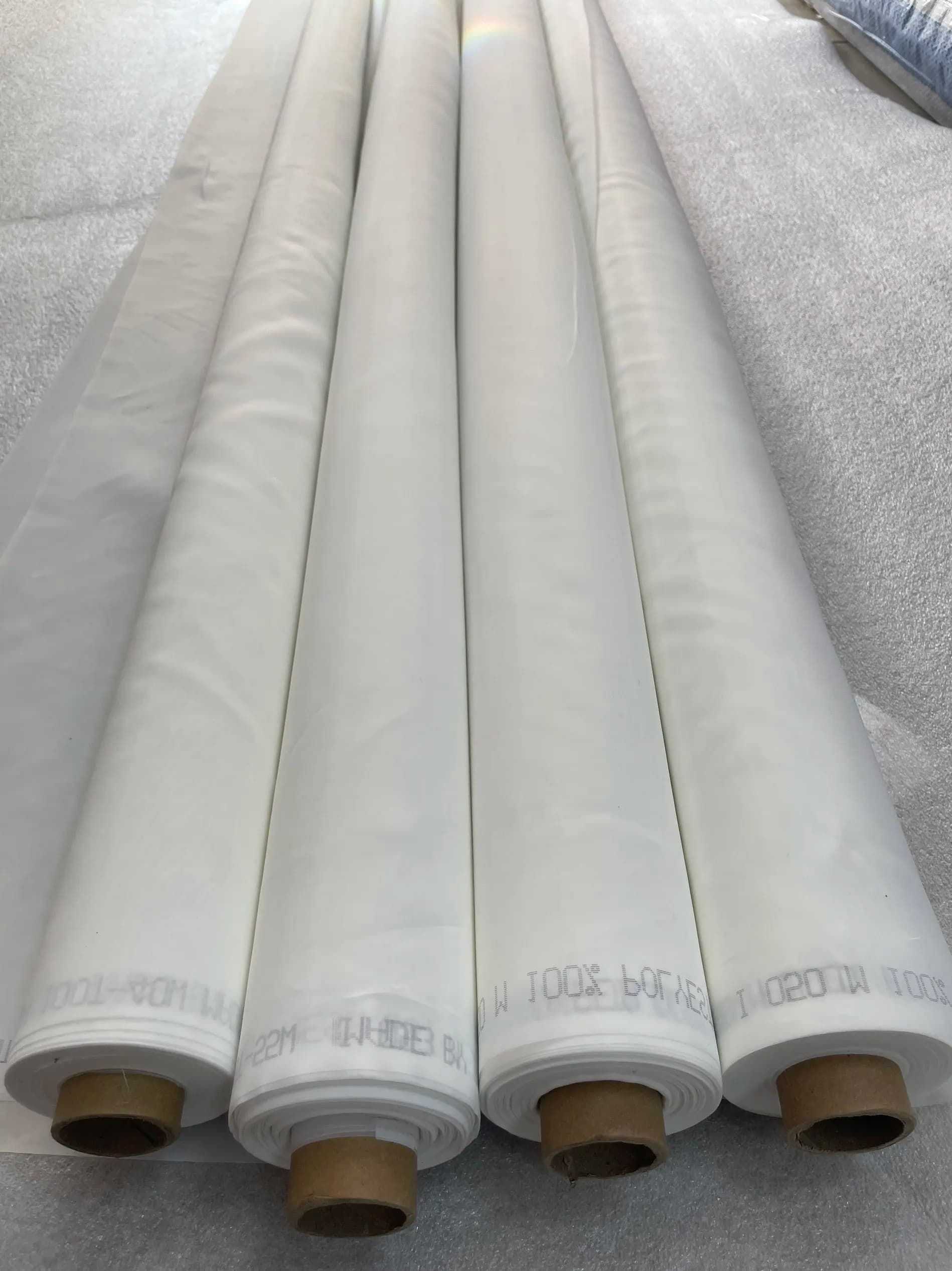 Tessuto di rete di materiali di consumo per stampa serigrafica in poliestere 43T, 54T, 62T, 77T, 90T