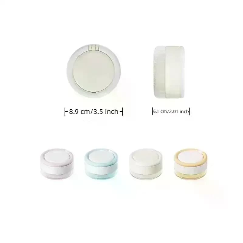 2 In 1 Multi-layer Denture Retainer Case With Magnetic Cap Cleaning Storage Box With Cleaning Brush No-Leak Oral Denture Box