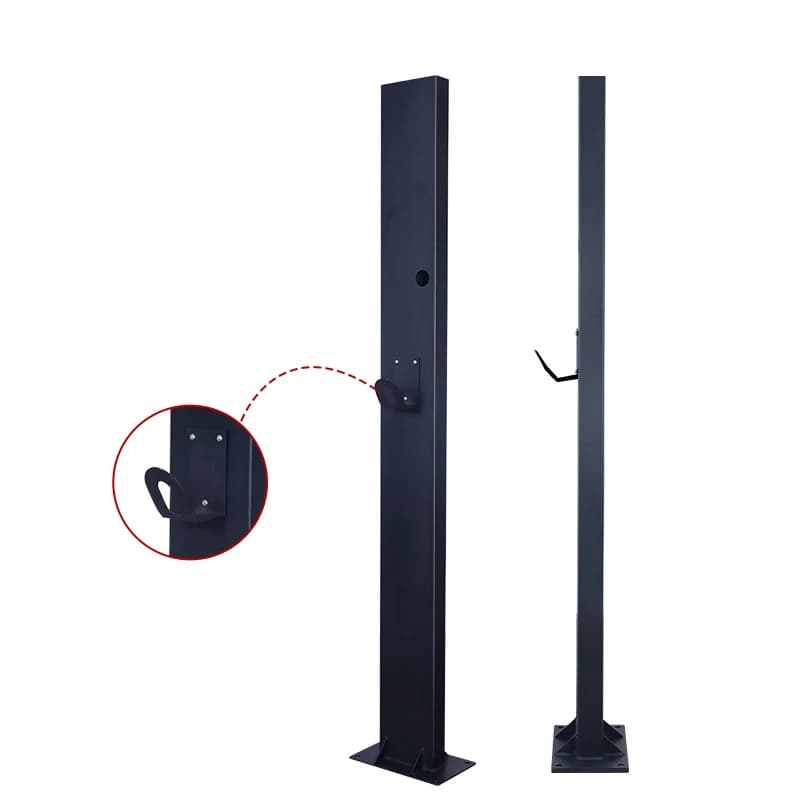 Aluminium Column EV Charger Floor Bracket 22kw Charging Station Pedestal New Condition Charging Stand