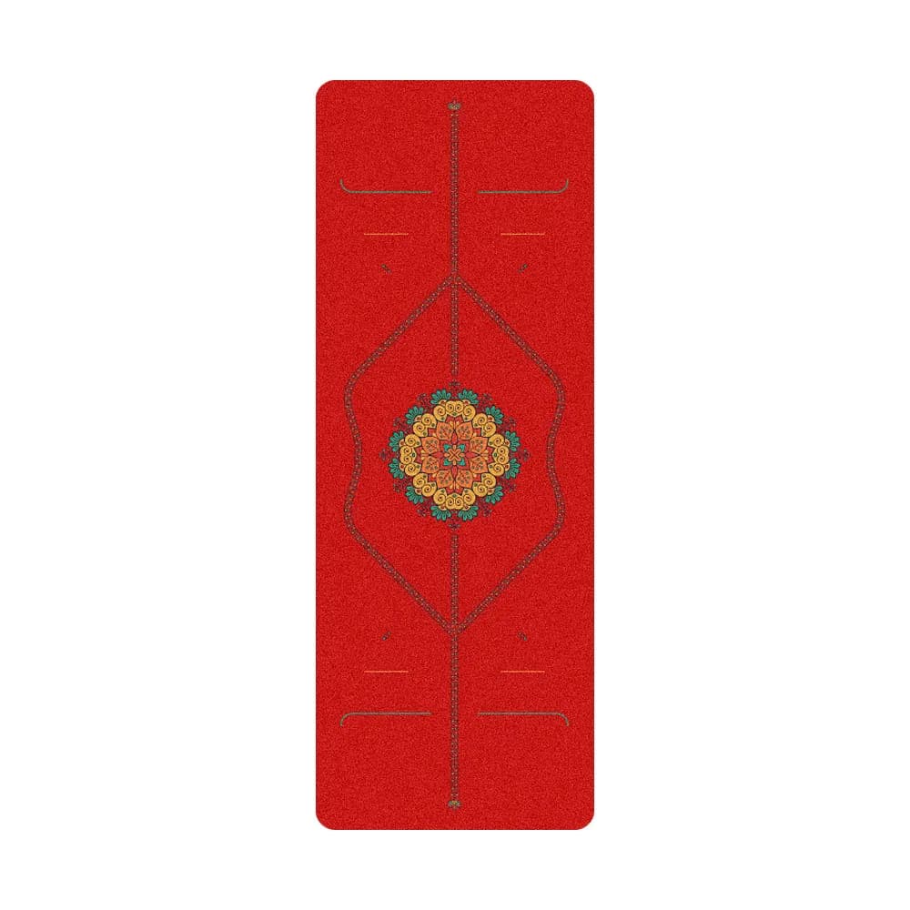 Zen Rhyme glassato Pu tappetino da Yoga in gomma naturale assorbimento del sudore sport Fitness Home allenamento spesso Fitness Gym esercizio ginnastica
