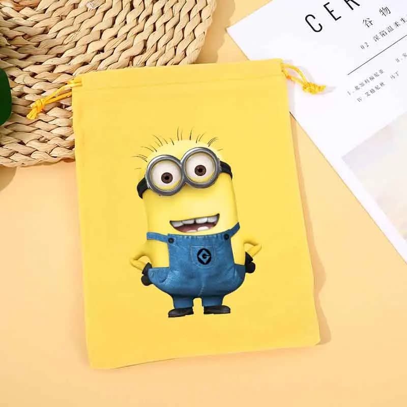 Set di Borse Portaoggetti Minions, Sacchetti Regalo Anime, Decorazioni per Feste, Sacchetti per Caramelle Cartoon, Graziose Custodie per Gioielli, Piccole Borse per Trucchi, Regali