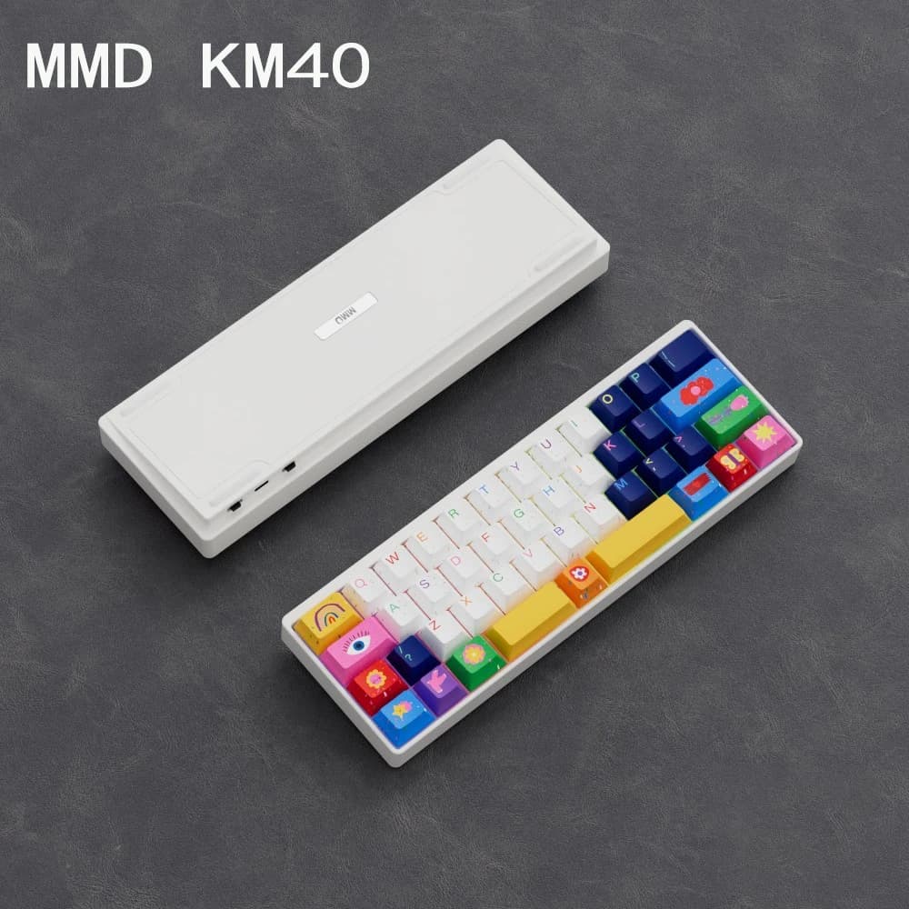 Tastiera Meccanica MMD KM40 Wireless Tri-mode O-Ring Hot-Swap Personalizzabile Layout 40% RGB Dinamico per Ufficio e Gaming